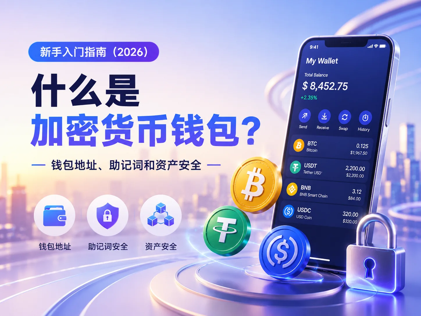 什么是加密货币钱包？新手一次看懂钱包地址、助记词和资产安全（2026）