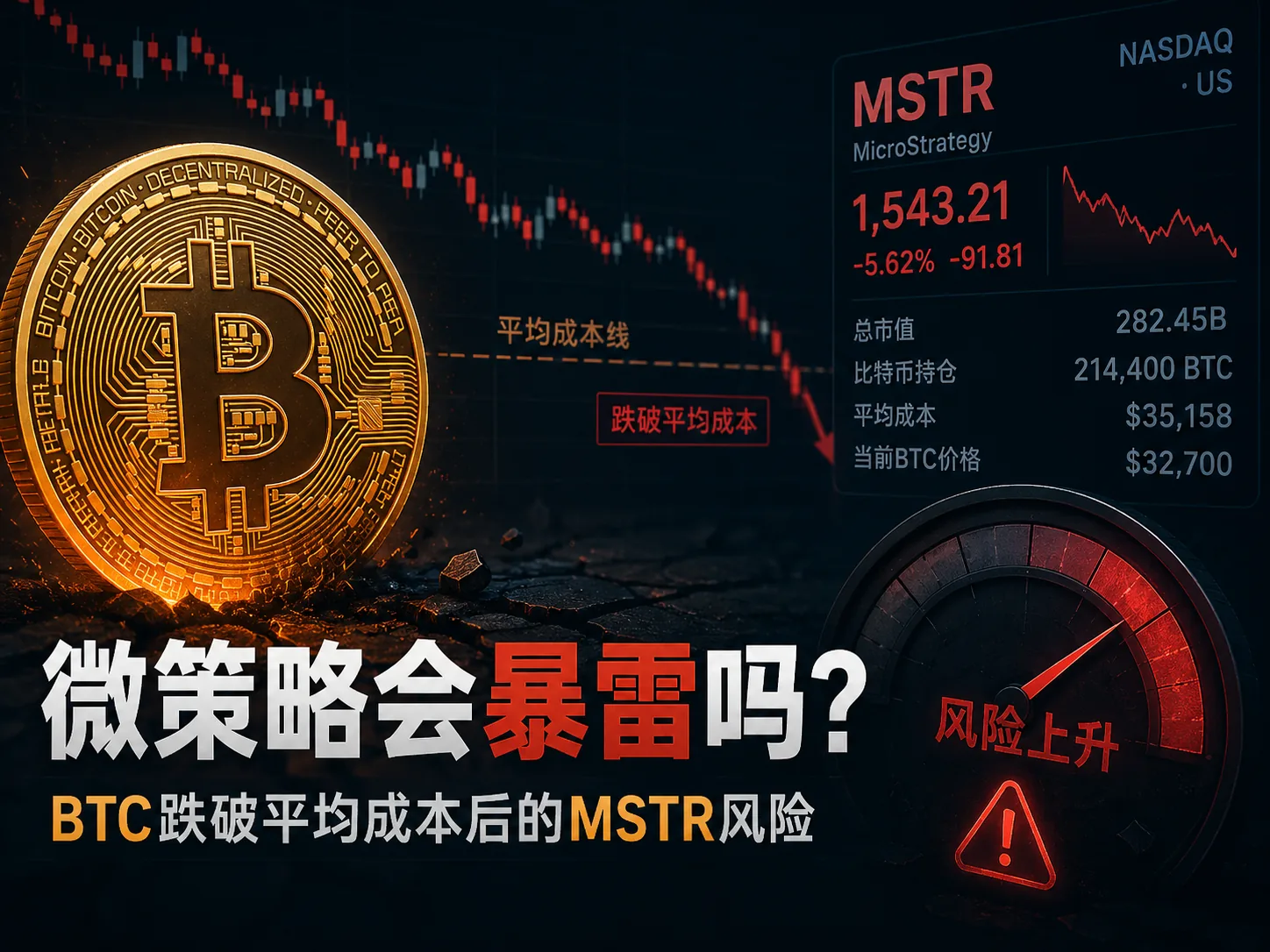 微策略会暴雷吗？BTC跌到6.25万美元后，新手看懂MSTR真正风险（2026）