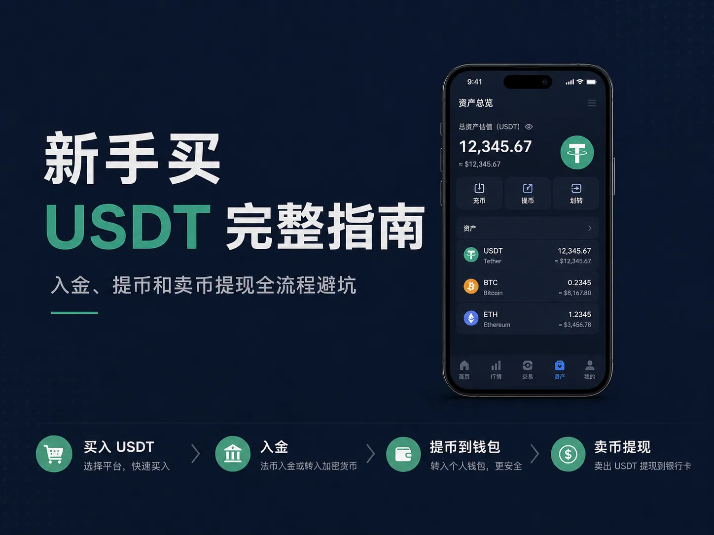 2026年新手买USDT完整指南：入金、提币和卖币提现全流程避坑