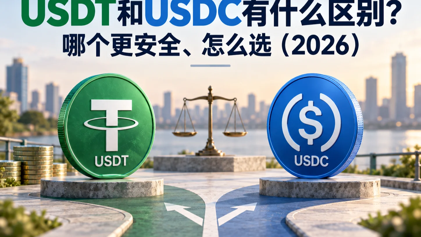USDT和USDC有什么区别？哪个更安全、怎么选（2026）